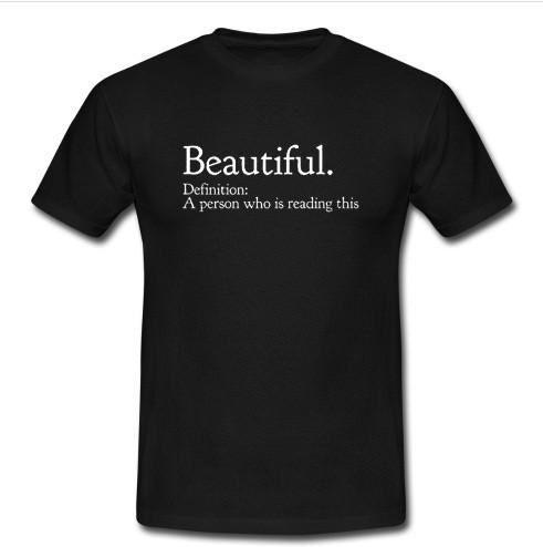 beautiful definition t shirt