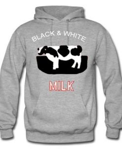 black and white milk hoodie