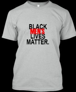 black mens lives matter t-shirt