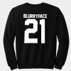 blurryface 21 back sweatshirt