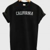 california font logos tshirt