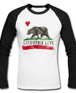 california love raglan longsleeve