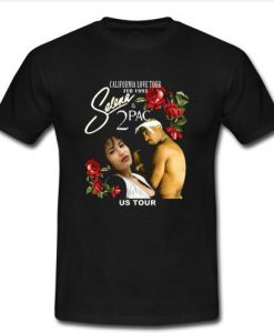 california love tour selena tupac t shirt