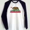 california republic raglan longsleeve t shirt