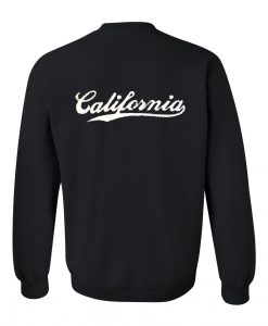 california sweatshirt back