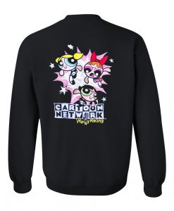 cartoon network wack racing sweatshirt back