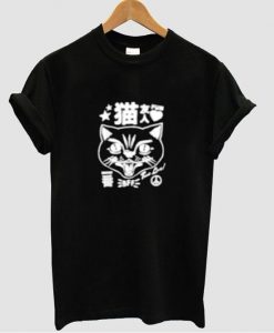 cat japanese t shirt