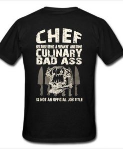chef t shirt backchef t shirt back