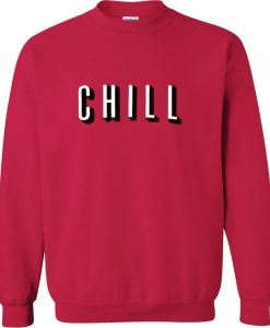 chill red sweatshirt