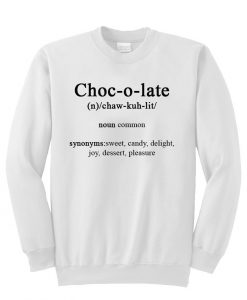 chocolate sweatshirt