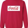 coca cola logo sweatshirt