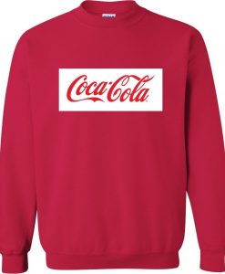 coca cola logo sweatshirt