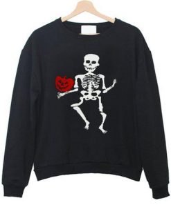 dans skeleton sweatshirt