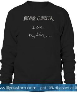 dear santa sweatshirt