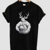 deer astronaut t shirt