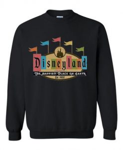 disneyland the happiest place on earth sweatshirt  SU