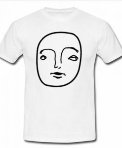 drawn on face t shirt