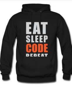 eat sleep code repeat hoodie