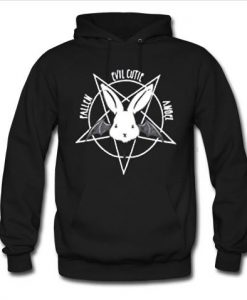 evil cutie pentagram black hoodie