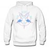 evil cutie pentagram white hoodie