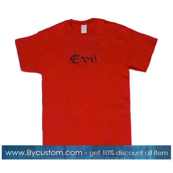 evil font t shirt