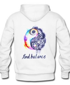 find balance hoodie back