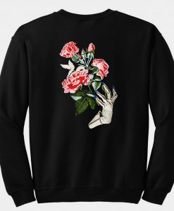 flower sweatshirt back