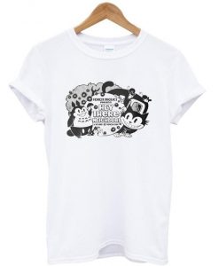 forest frolics presents hey there neighbor t shirt