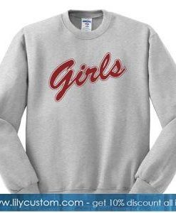 girls font sweatshirt