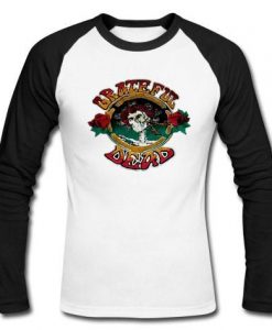 grateful dead skeleton and roses Raglan Shirt