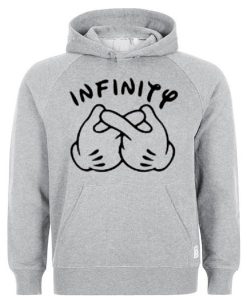 grey infinity sign hoodie