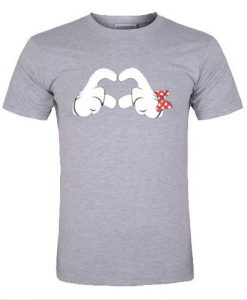 hand mickey mouse t shirt