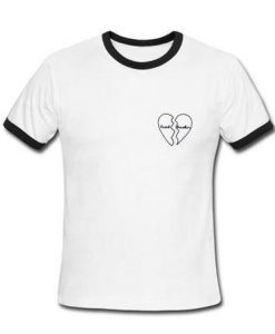 heart breaker ringer t shirt
