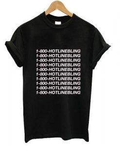 hotlinebling tshirt black