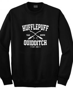 hufflepuff team keeper quidditch est 1092 swetshirt