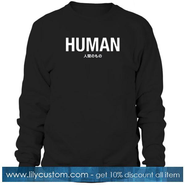 human japanese sweatshirt