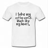 i take my coffee iced t shirt