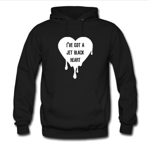 i've got a jet black heart hoodie