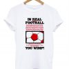 in real football shirt