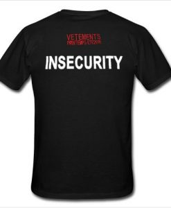 insecurity vetements t shirt back