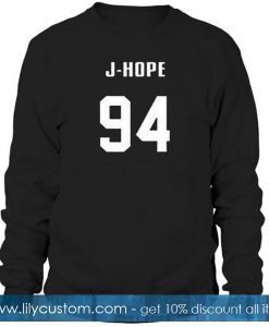 j hope 94 font sweatshirt