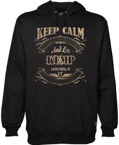 keep calm and let kemp handle it hoodie
