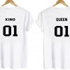 king and queen couple t shirt back