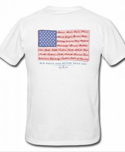 lily grace american flag t shirt back