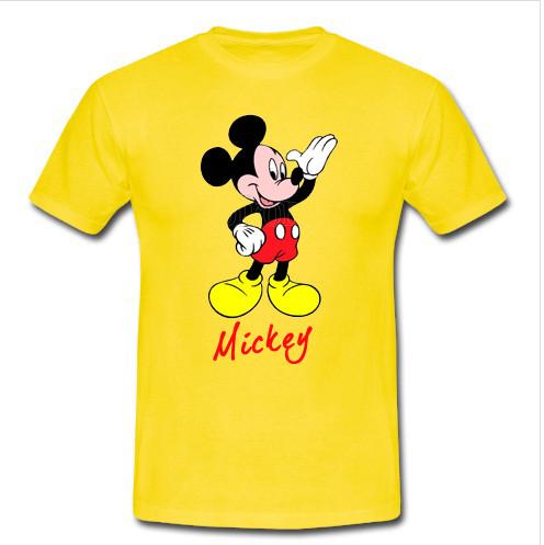 looking mickey mouse t shirt