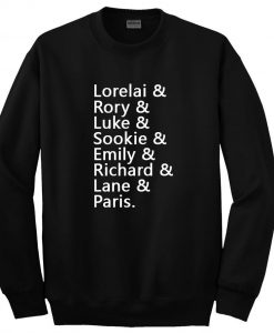 lorelaia and rory and luke sweatshirt