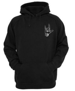 metal hand hoodie