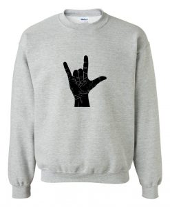 metal hand sweatshirt