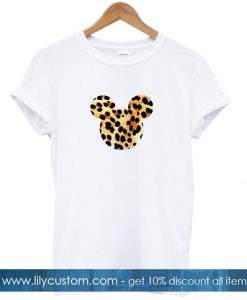mickey head leopard shirt
