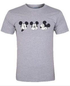 mickey mouse expression t shirt